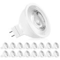 Luxrite MR16 LED Light Bulbs 6.5W (50W Equivalent) 500LM 5000K Bright White Dimmable GU5.3 Base 16-Pack LR21407-16PK